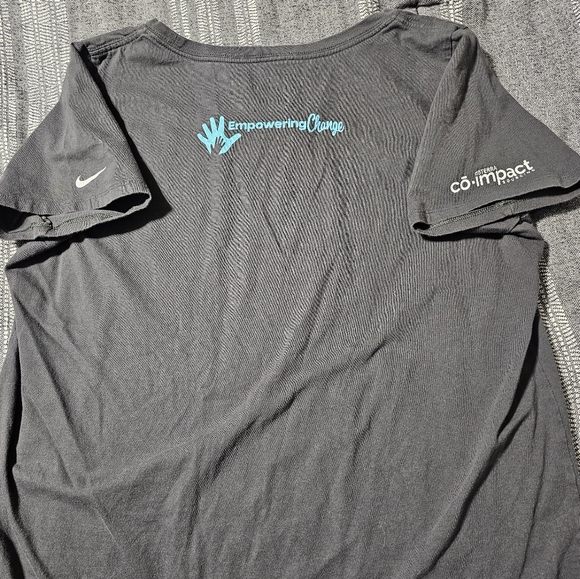 Nike Black Tee with Light Blue Graphic - Picture 7 of 7